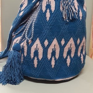 Horgolt táska Wayuu mochila  stílusban - táska & tok - kézitáska & válltáska - válltáska - Meska.hu