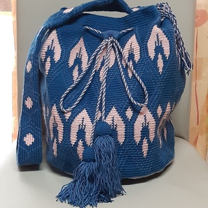 Horgolt táska Wayuu mochila  stílusban - táska & tok - kézitáska & válltáska - válltáska - Meska.hu