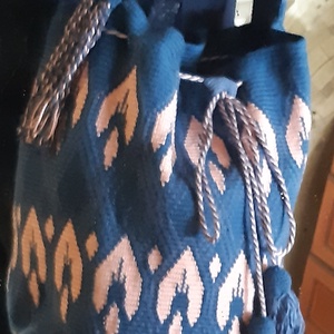 Horgolt táska Wayuu mochila  stílusban - táska & tok - kézitáska & válltáska - válltáska - Meska.hu