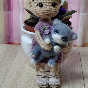 Anna horgolt baba - játék & sport - baba & babaház - öltöztethető baba - Meska.hu