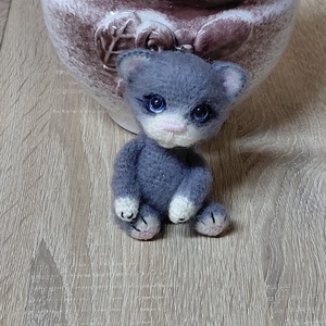 Cica kulcstartó, Táska & Tok, Kulcstartó & Táskadísz, Kulcstartó, Horgolás, MESKA