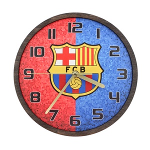Dekoratív falióra - FC Barcelona - Meska.hu