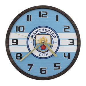 Dekoratív falióra - Manchester City, Otthon & Életmód, Dekoráció, Fali és függő dekoráció, Falióra & óra, Famegmunkálás, MESKA
