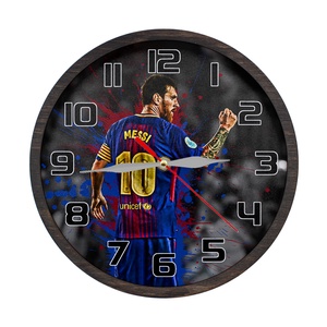 Dekoratív falióra - Messi, Otthon & Életmód, Dekoráció, Fali és függő dekoráció, Falióra & óra, Famegmunkálás, MESKA