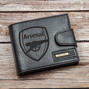 Gravírozott pénztárca - Arsenal, Táska & Tok, Pénztárca & Más tok, Pénztárca, Férfi pénztárca, Gravírozás, pirográfia, MESKA