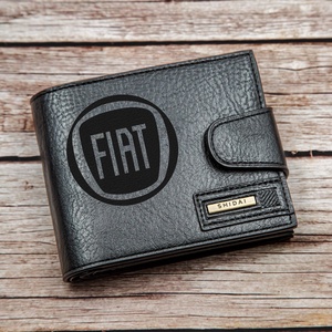 Gravírozott pénztárca - Fiat, Táska & Tok, Pénztárca & Más tok, Pénztárca, Férfi pénztárca, Gravírozás, pirográfia, MESKA