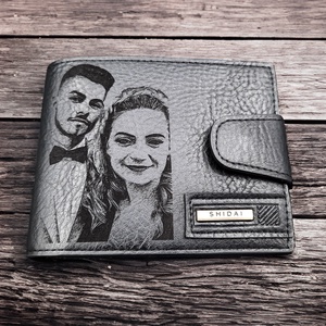 Fényképes gravírozott pénztárca  - táska & tok - pénztárca & más tok - pénztárca - férfi pénztárca - Meska.hu