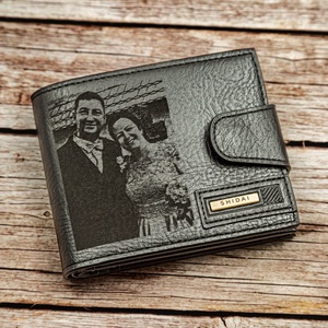 Fényképes gravírozott pénztárca  - táska & tok - pénztárca & más tok - pénztárca - férfi pénztárca - Meska.hu