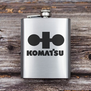 Gravírozott fém flaska - Komatsu - otthon & életmód - konyhafelszerelés, tálalás - flaska, csatos üveg - Meska.hu