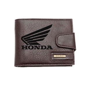 Gravírozott barna pénztárca - Honda Motorkerékpár logo , Táska & Tok, Pénztárca & Más tok, Pénztárca, Férfi pénztárca, Gravírozás, pirográfia, MESKA