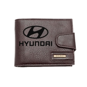 Gravírozott barna pénztárca - HYUNDAI, Táska & Tok, Pénztárca & Más tok, Pénztárca, Férfi pénztárca, Gravírozás, pirográfia, MESKA