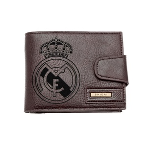 Gravírozott barna pénztárca - Real Madrid, Táska & Tok, Pénztárca & Más tok, Pénztárca, Férfi pénztárca, Gravírozás, pirográfia, MESKA