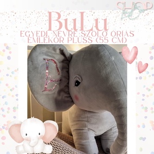 BuLu - Óriás emlékőr plüss elefánt (55 cm) - játék & sport - plüssállat & játékfigura - elefánt - Meska.hu