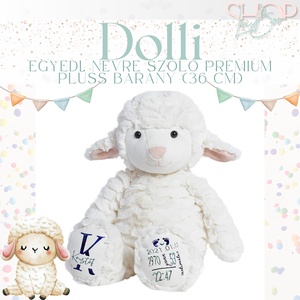 Dolli - Prémium emlékőr plüss bárány (36 cm) - játék & sport - plüssállat & játékfigura - plüss bárány - Meska.hu