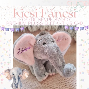 Kicsi Fáncsi - Prémium plüss emlékőr elefánt (15 cm) - játék & sport - plüssállat & játékfigura - elefánt - Meska.hu