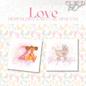 Mérföldkő kártyák- Love (11x11 cm) - otthon & életmód - papír, írószer - babanapló - Meska.hu