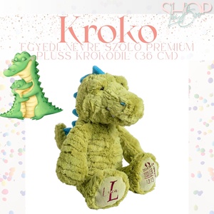 Kroko - Prémium emlékőr plüss krokodil (36 cm), Játék & Sport, Plüssállat & Játékfigura, Plüss dínók, Mindenmás, MESKA