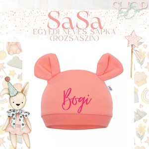 SaSa - Névre szóló baba sapka - ruha & divat - babaruha & gyerekruha - babasapka - Meska.hu