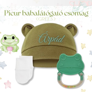 Picur babacsomag - Green - otthon & életmód - babaszoba, gyerekszoba - gyerek díszpárna - Meska.hu