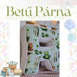 Betű Párna - Egyedi tervezésű párna - otthon & életmód - lakástextil - párna & párnahuzat - Meska.hu