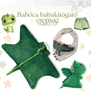 Babóca babacsomag - Green - játék & sport - babalátogató ajándékcsomag - Meska.hu