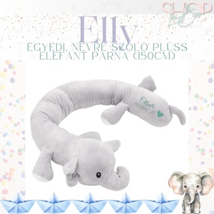 Elly - Óriás, névre szóló plüss elefánt párna (150cm) - Meska.hu