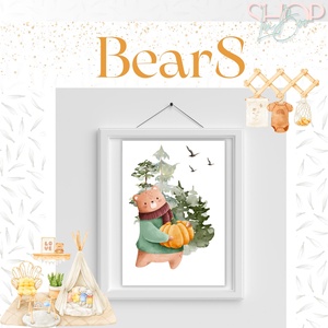 BearS poszter (3 darabos) - otthon & életmód - babaszoba, gyerekszoba - babaszoba kép - Meska.hu