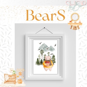 BearS poszter (3 darabos) - otthon & életmód - babaszoba, gyerekszoba - babaszoba kép - Meska.hu