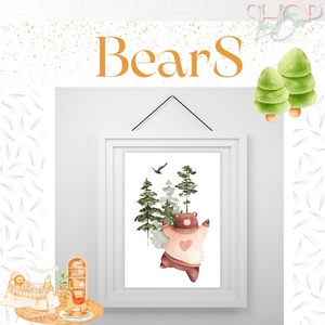 BearS poszter (3 darabos) - otthon & életmód - babaszoba, gyerekszoba - babaszoba kép - Meska.hu