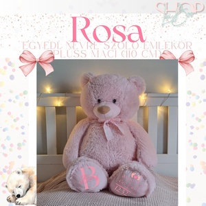 Rosa - Óriás rózsaszín emlékőr plüss maci (110 cm), Játék & Sport, Plüssállat & Játékfigura, Maci, Mindenmás, MESKA