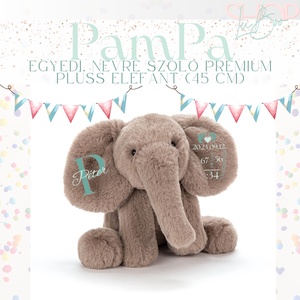 Pampa - Prémium emlékőr plüss elefánt (45 cm), Játék & Sport, Plüssállat & Játékfigura, Elefánt, Mindenmás, MESKA