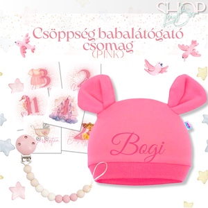 Csöppség babacsomag - Pink - játék & sport - babalátogató ajándékcsomag - Meska.hu