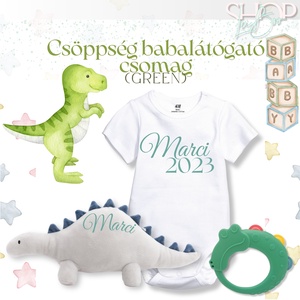 Csöppség babacsomag - Green - játék & sport - babalátogató ajándékcsomag - Meska.hu