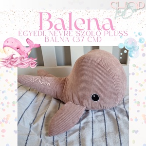Balena - Plüss névre szóló bálna (37 cm) - játék & sport - plüssállat & játékfigura - más figura - Meska.hu