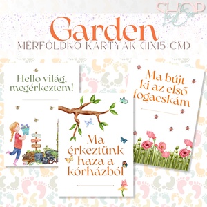 Mérföldkő kártyák - Garden (11x15 cm), Otthon & Életmód, Babaszoba, gyerekszoba, Babaszoba kép, Mindenmás, MESKA