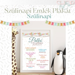 Szülinapi Emlék Plakát - Boy (A3) - Meska.hu