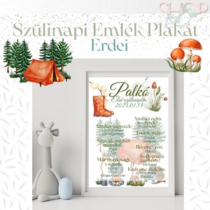 Szülinapi Emlék Plakát - Boy (A3) - otthon & életmód - babaszoba, gyerekszoba - babaszoba kép - Meska.hu