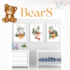 BearS poszter (3 darabos), Otthon & Életmód, Babaszoba, gyerekszoba, Babaszoba kép, Mindenmás, MESKA