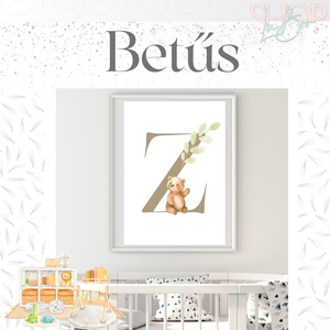 Betűs - egyedi poszter (fiús) - otthon & életmód - babaszoba, gyerekszoba - babaszoba kép - Meska.hu