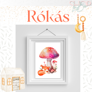 Rókás poszter (3 darabos) - otthon & életmód - babaszoba, gyerekszoba - babaszoba kép - Meska.hu