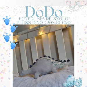 DoDo - Emlékőr plüss dino (20x40 cm) - otthon & életmód - babaszoba, gyerekszoba - gyerek díszpárna - Meska.hu