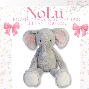 NoLu - Emlékőr plüss elefánt (50 cm) - játék & sport - plüssállat & játékfigura - elefánt - Meska.hu