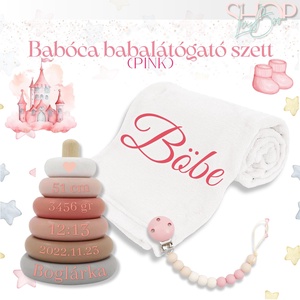 Babóca babacsomag - Pink - játék & sport - babalátogató ajándékcsomag - Meska.hu