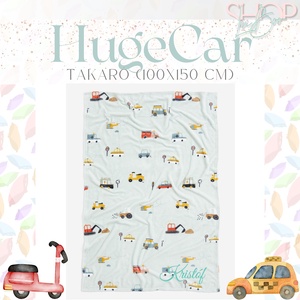 HugeCar - névre szóló takaró (100x150 cm) - otthon & életmód - babaszoba, gyerekszoba - babatakaró, gyerek pléd - Meska.hu