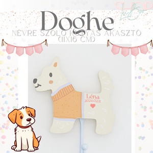 Doghe - Névre szóló kutyás akasztó - otthon & életmód - dekoráció - fali és függő dekoráció - falra akasztható dekor - Meska.hu