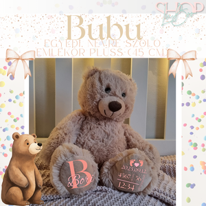 Bubu - Emlékőr plüss maci (45 cm) - játék & sport - plüssállat & játékfigura - maci - Meska.hu