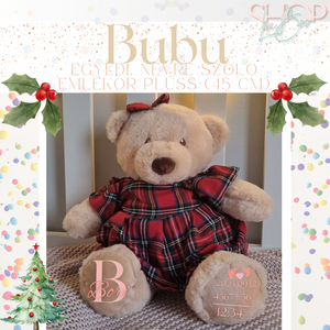Bubu - Emlékőr plüss maci (45 cm) - játék & sport - plüssállat & játékfigura - maci - Meska.hu