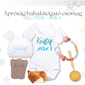 Apróság babacsomag - Róka - játék & sport - babalátogató ajándékcsomag - Meska.hu