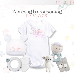 Apróság babacsomag - Bárányos - játék & sport - babalátogató ajándékcsomag - Meska.hu