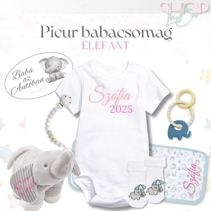 Picur babacsomag - Elefánt - játék & sport - babalátogató ajándékcsomag - Meska.hu